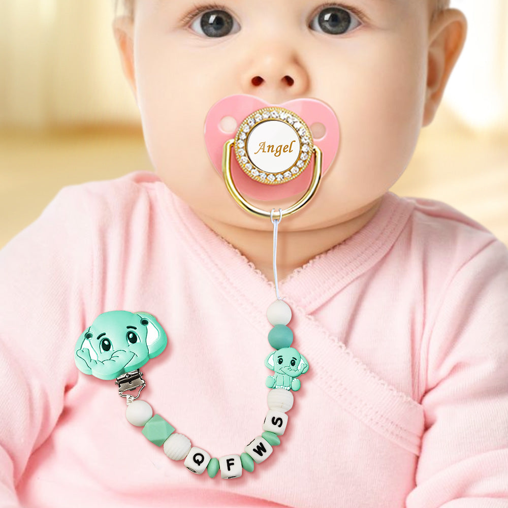 Attache-tétine Personnalisée Prénom – Cadeau bébé, Cadeau Anniversaire - MONBIJOO