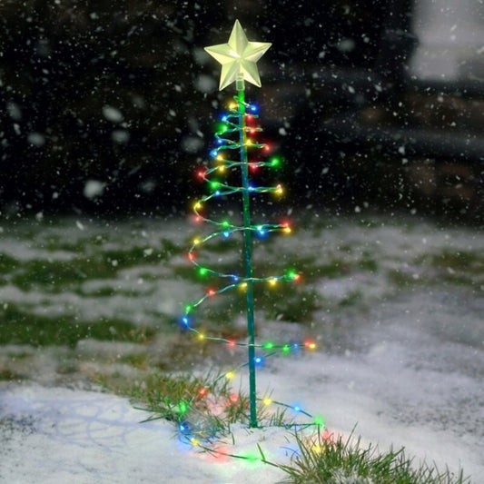Sapin de Noël Exterieur LED solaire – Pour Jardin et Porche - Décoration de Noël - Noel