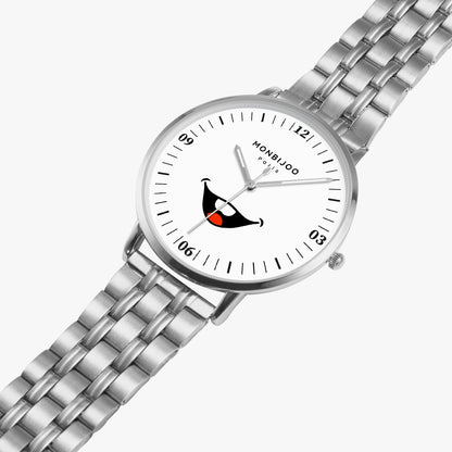 Montre Homme Vanguard Cadran HappyTime Bracelet Acier Argenté - MONBIJOO