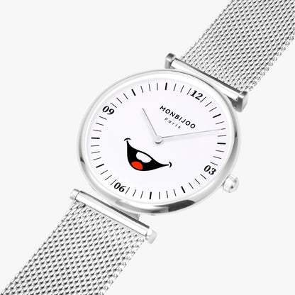 Montre Femme Ember Cadran HappyTime Bracelet Acier Argenté - MONBIJOO