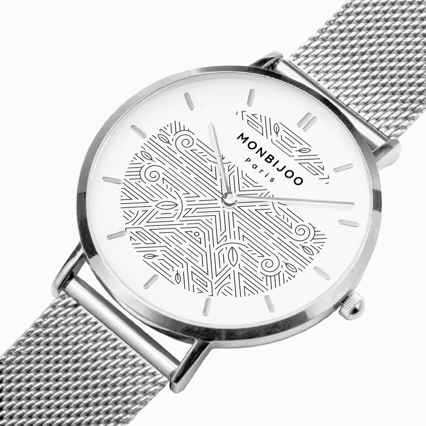 Montre Homme Stellar Cadran BloomLine Bracelet Acier Argenté - MONBIJOO